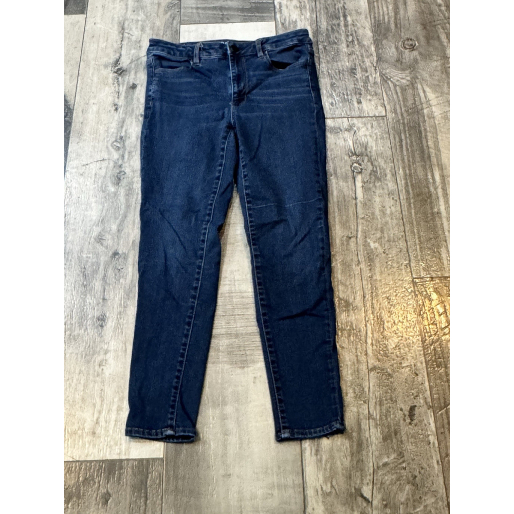 American Eagle Hi-Rise Jegging Jeans Womens 10 Short Blue Denim Super Stretch